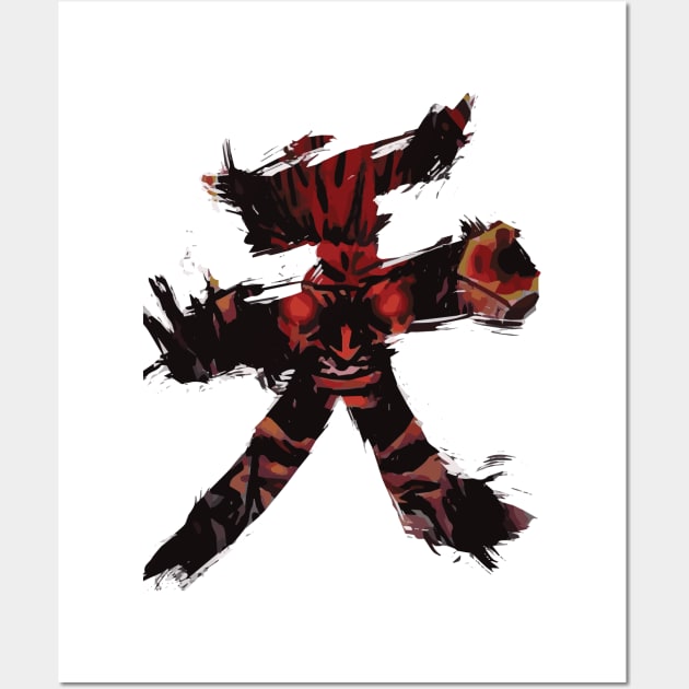 akuma Wall Art by horrorshirt